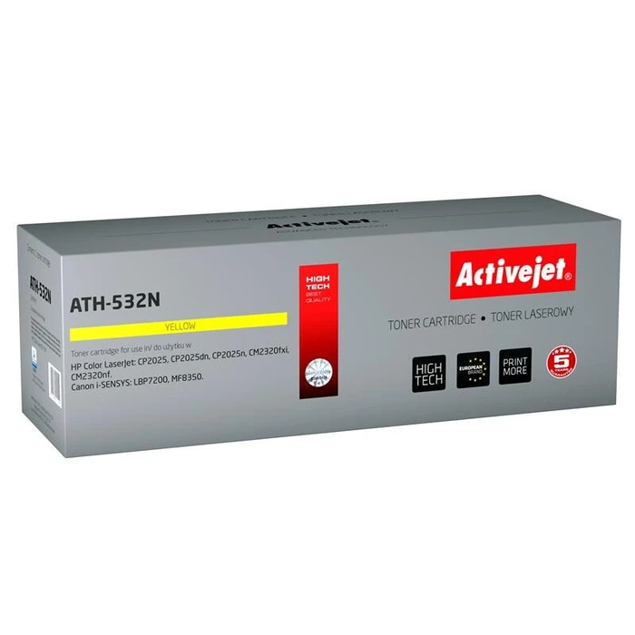 Toner Συμβατό Activejet ATH-532N για HP CC532A / Canon CRG-718Y Yellow