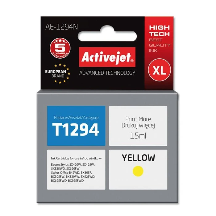 Μελάνι Συμβατό Activejet για Epson T1294