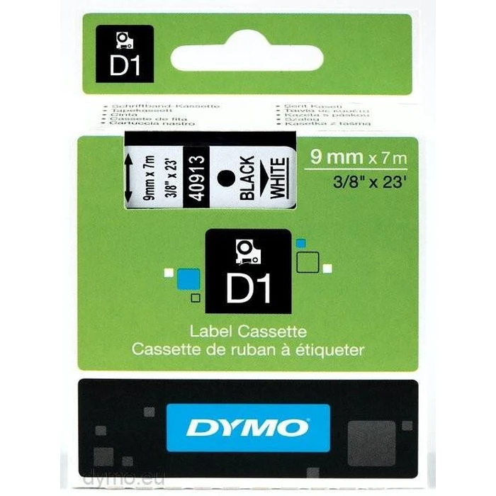 Ταινία Ετικετογράφου DYMO D1 Standard - Black on White - 9mm label-making tape