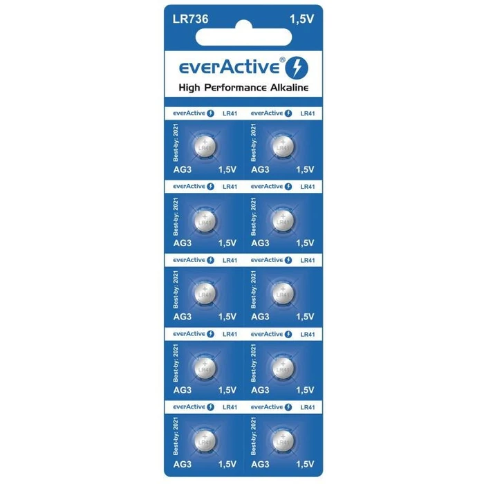 Μπαταρία Mini alkaline batteries everActive G3 LR736 LR41 10 pcs