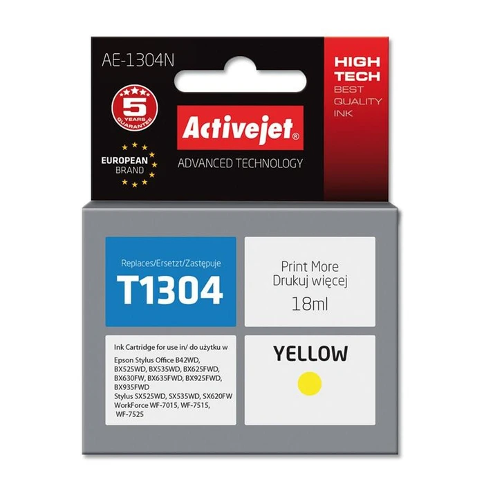 Μελάνι Συμβατό Activejet για Epson T1304