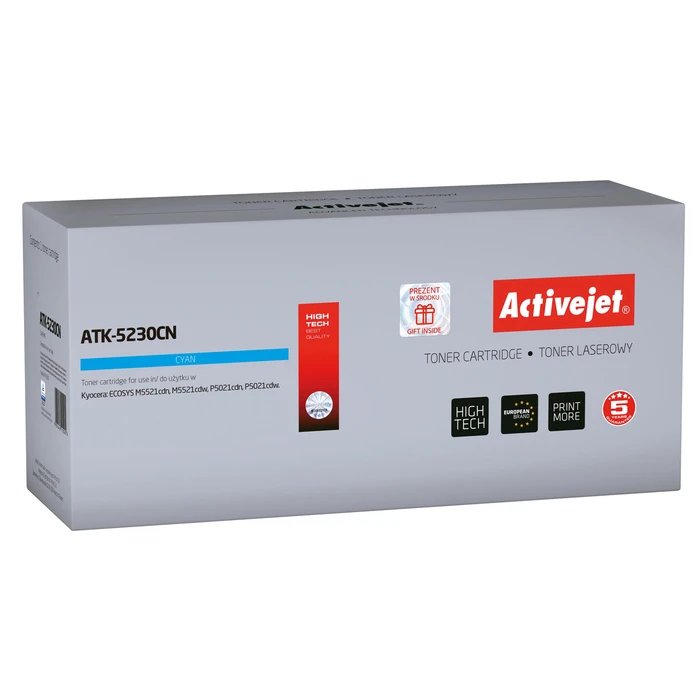 Toner Συμβατό Activejet ATK-5230CN Kyocera TK-5230C (2200 σελίδες) Cyan