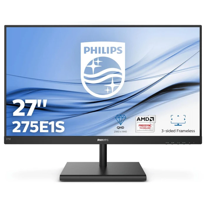 Monitor 27" Philips E Line 275E1S/00 LED 2560 x 1440 Quad HD Black