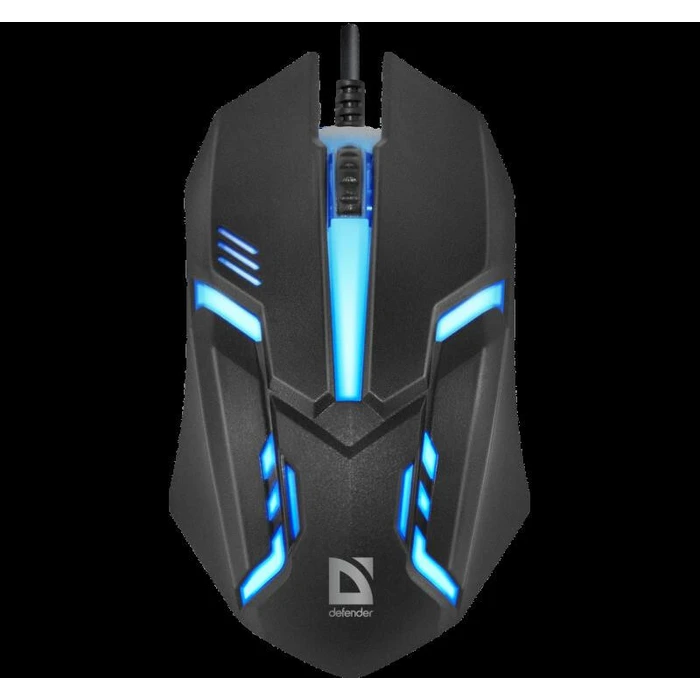 Ποντίκι Gaming Ενσύρματο DEFENDER CYBER MB-560L BLACK 7 COLORS 1200DPI 3P