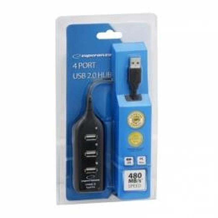 USB Hub Esperanza EA116 4x USB 2.0 Black