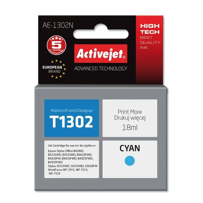 Μελάνι Συμβατό Activejet για Epson T1302
