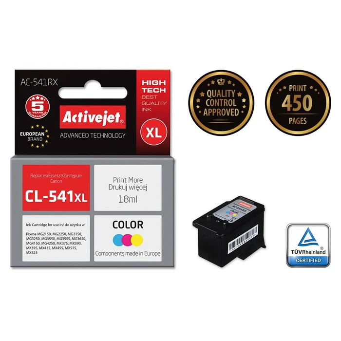 Μελάνι Συμβατό Activejet ink for Canon CL-541 XL