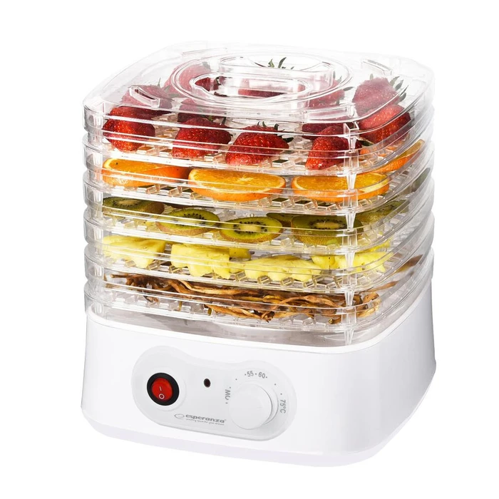 Αποξηραντής Esperanza EKD004 Food dehydrator,Transparent,White 250 W