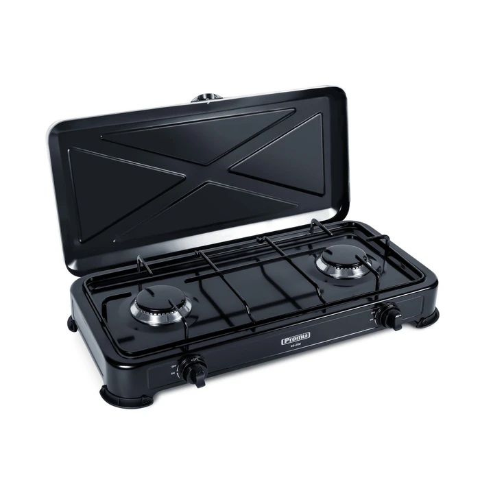Εστία Αερίου Gas cooker PROMIS KG200 BLACK WITHOUT REDUCER