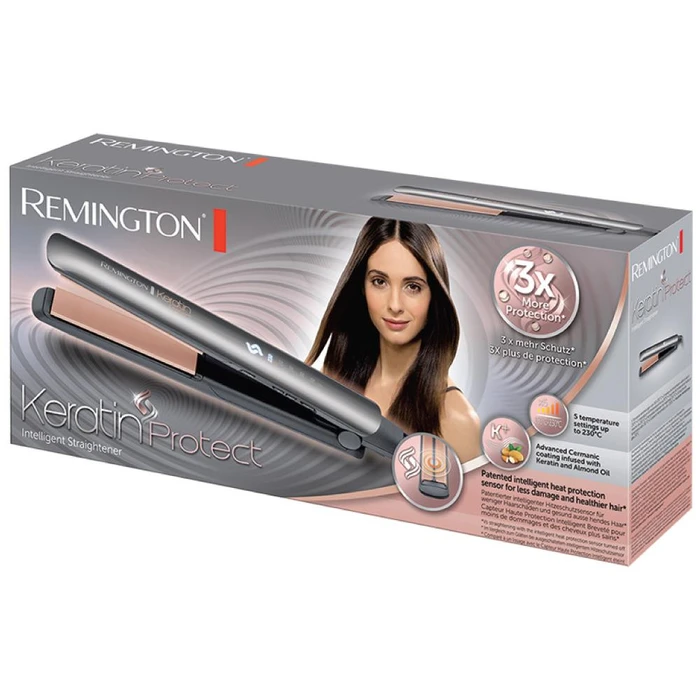 Ισιωτική Μαλλιών Remington S 8598 Straightening iron Warm Black, Gray 3 m