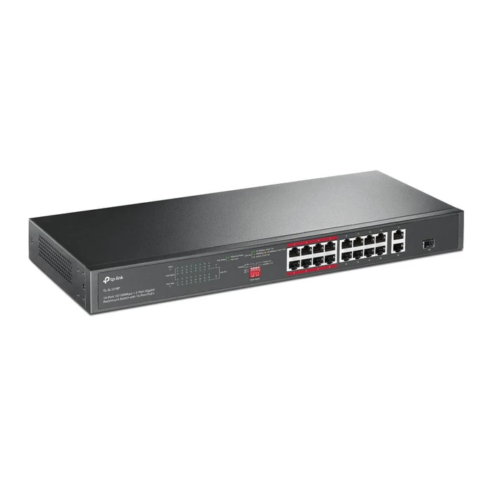 Network Switch TP-LINK TL-SL1218P (10/100) Black (PoE)