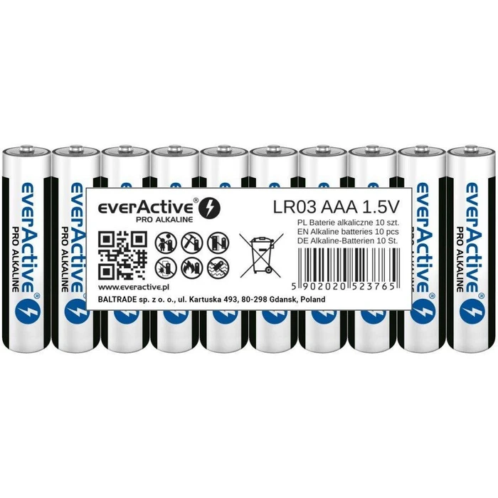 Μπαταρία Alkaline batteries everActive Pro Alkaline LR03 AAA - shrink pack - 10 pieces