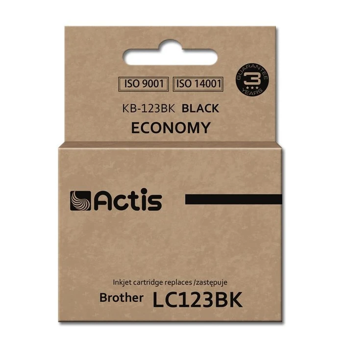 Μελάνι Συμβατό Actis KB-123Bk Brother LC123 Black