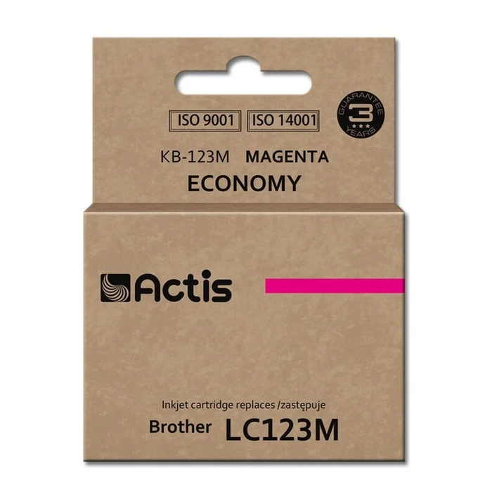 Μελάνι Συμβατό Actis KB-123M Brother LC123 Magenta