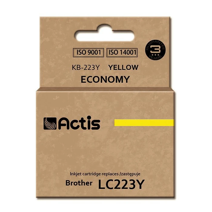 Μελάνι Συμβατό Actis KB-223Y για Brother LC223Y 10ml Yellow