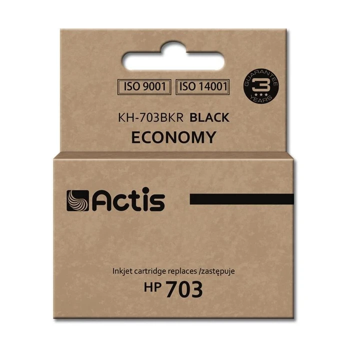 Μελάνι Συμβατό Actis KH-703BKR Black για HP (HP 703 CD887AE)
