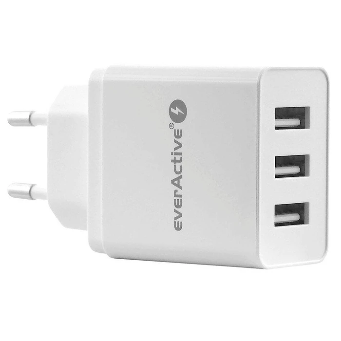 Φορτιστής Πρίζας EverActive SC-300 USB White