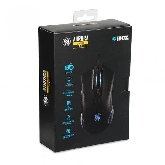 Ποντίκι Ενσύρματο IBOX Aurora A-3 IMOGS9002 Black