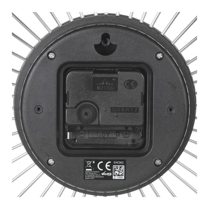 Ρολόι Τοίχου Esperanza Boston EHC002 Silver