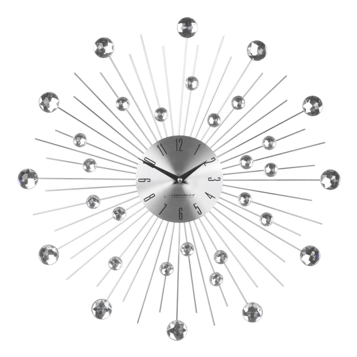 Ρολόι Τοίχου Esperanza Boston EHC002 Silver