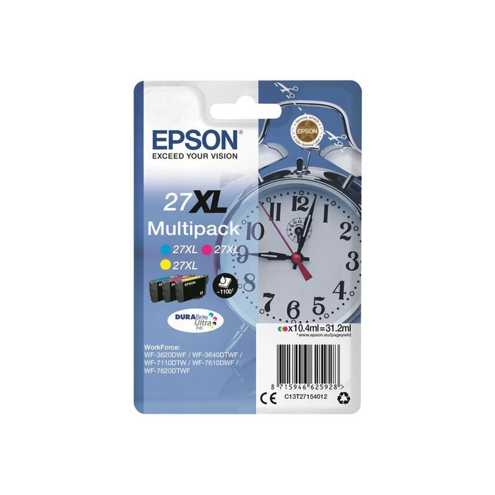 Μελάνι Epson 27XL Multipack - 3-Pack - XL - Yellow, Cyan, Magenta