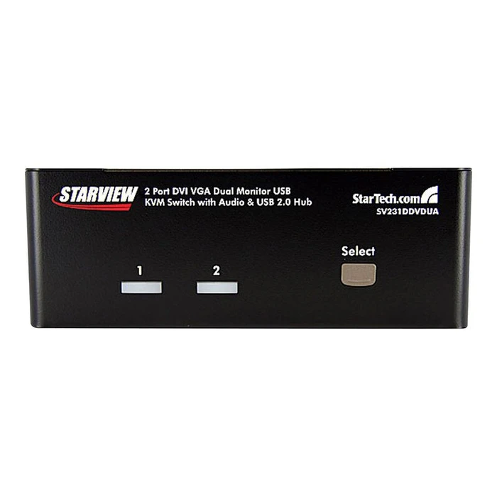 KVM Switch StarTech.com Dual DVI VGA 2 Port Monitor Audio Switch 2-way KVM Switch