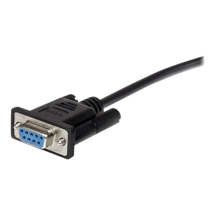 Καλώδιο StarTech.com 50cm Serial DB9 RS232 Extension Cable - DB 9 (Male) RS-232 (Female) Black