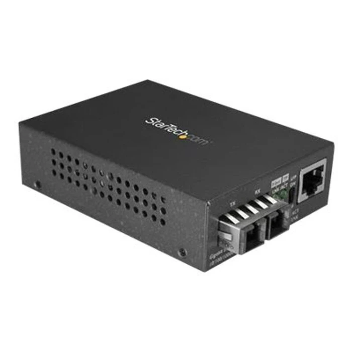 Network Switch StarTech.com Fiber Optic Media Converter - 1000Base-LX - Single Mode - 10km - SC Fiber to Ethernet Converter