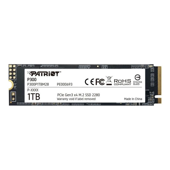 Σκληρός Δίσκος M.2 SSD 1TB Patriot P300 - PCI Express 3.0 x4 (NVMe)