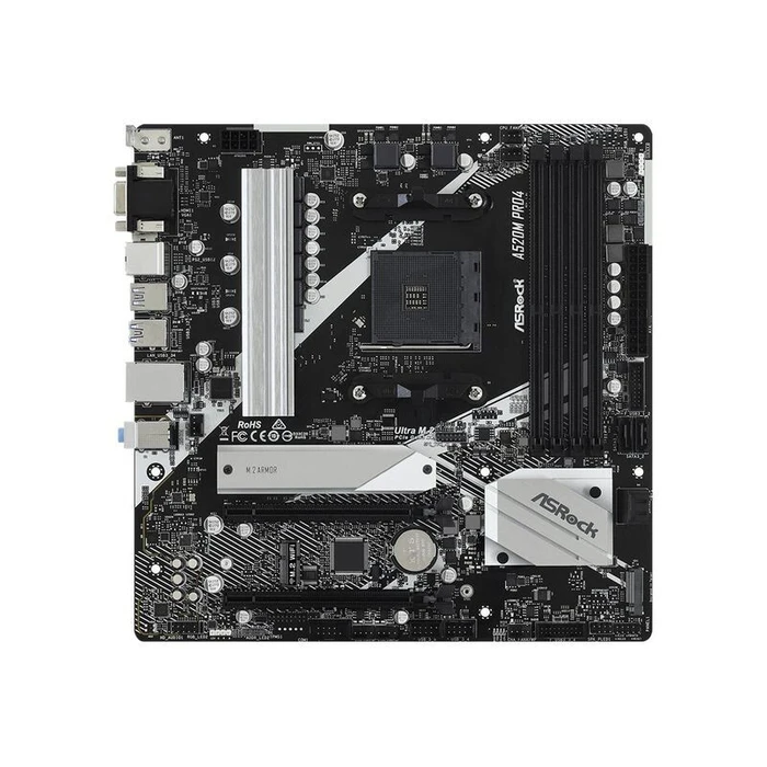 Motherboard ASRock A520M Pro4 - Motherboard - micro ATX - Socket AM4 - AMD A520