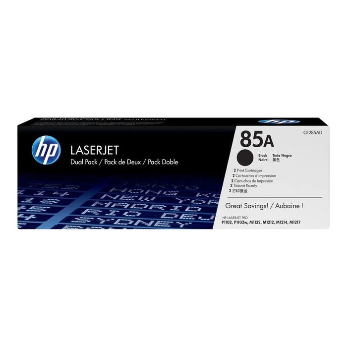 Toner HP 85A - 2-pack - Black - Original - LaserJet - Toner cartridge (CE285AD)