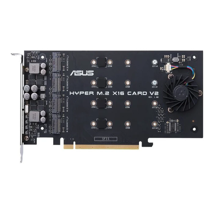 Motherboard ASUS HYPER M.2 X16 CARD V2 - Schnittstellenadapter - M.2 Card - PCIe 3.0 x16