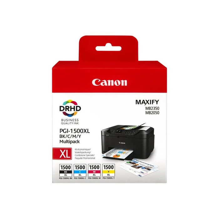Μελάνι Canon PGI-1500XL C / M / Y / BK Multipack - Black, Yellow, Cyan, Magenta