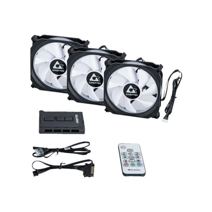 Case Fan Chieftec CF-3012-RGB System (3 τεμ.)