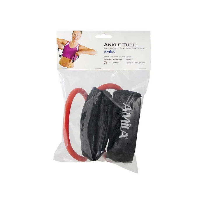 Λάστιχο ποδιών Ankle Tube 4mm Κόκκινο Σκληρό