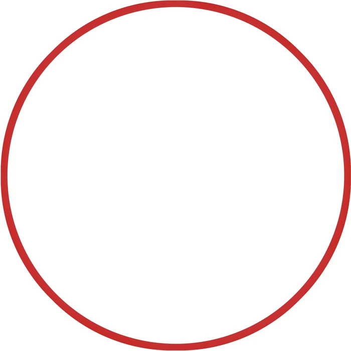 Στεφάνι Ρυθμικής 60cm - Φ19mm Κόκκινο