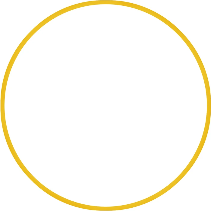 Στεφάνι Ρυθμικής 80cm - Φ19mm Κίτρινο