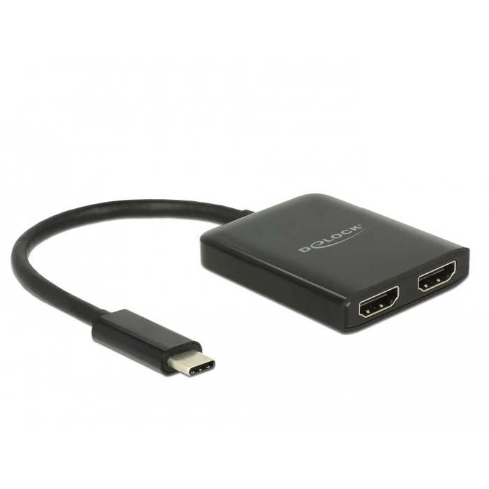 Splitter Delock USB-C (DP Alt Mode) to 2xHDMI out 4K 30Hz