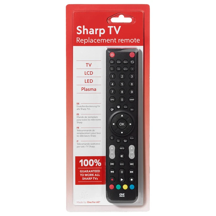 Τηλεχειριστήριο One for All Replacement Remote Control Sharp URC 1921