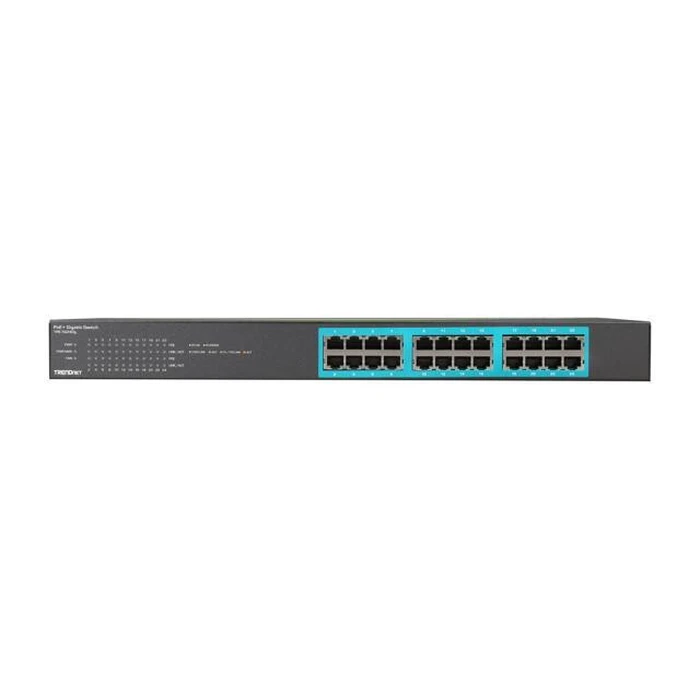 Network Switch 24-portTrendnet Gbit PoE+ 370W Metall