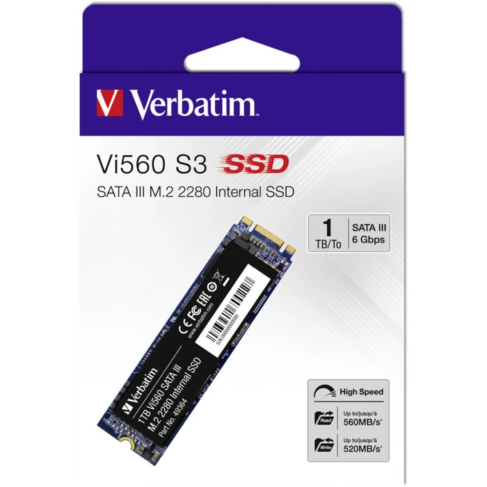 Σκληρός Δίσκος M.2 SSD 1TB Verbatim Vi560 S3