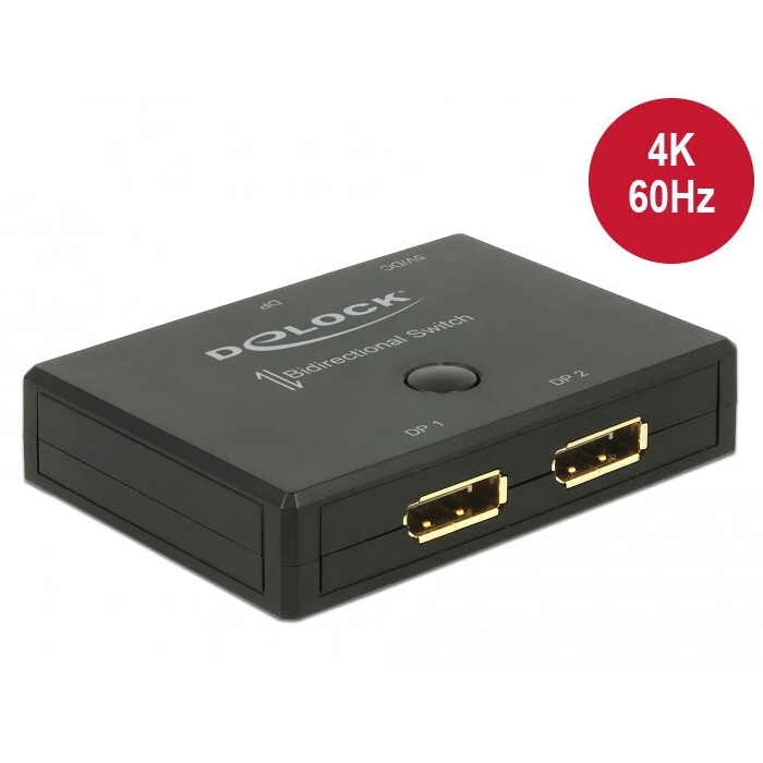 Αντάπτορας Delock Umschalter Displayport 2-1 Bidirectional 4K 60Hz