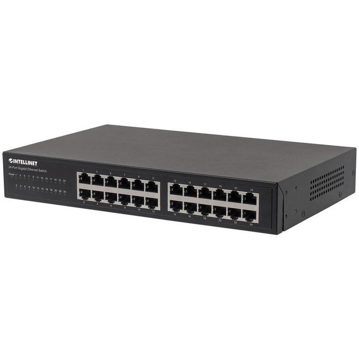 Network Switch 24-Port Intellinet Gigabit Desktop & Rackmount Met