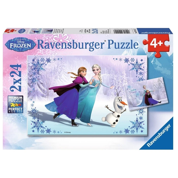 Puzzle Ravensburger Sisters Always 2 X 24 pcs Disney Frozen