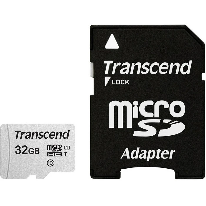 Κάρτα Μνήμης Micro-SDHC 32GB Transcend USD300S-A w/Adapter