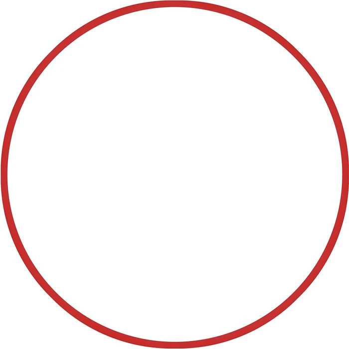 Στεφάνι Ρυθμικής 80cm - Φ19mm - 330gr, Κόκκινο