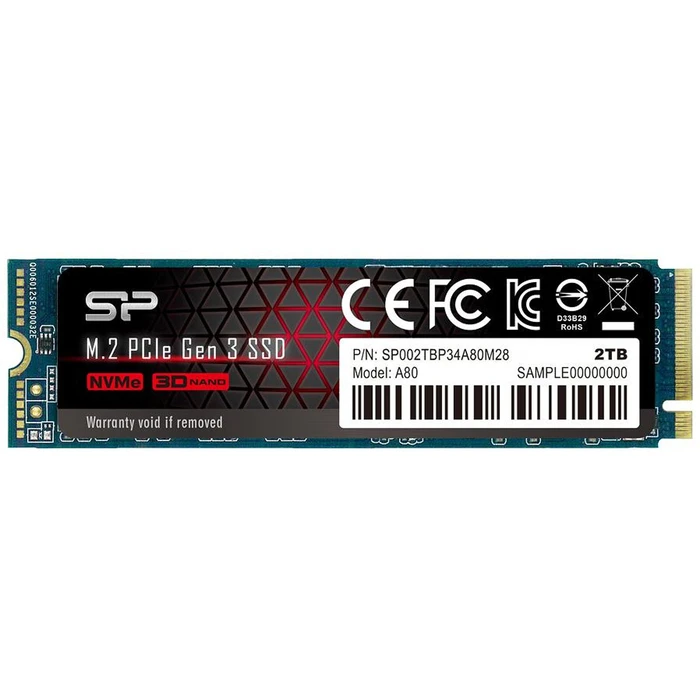 Σκληρός Δίσκος M.2 SSD 2TB Silicon Power P34A80 NVMe