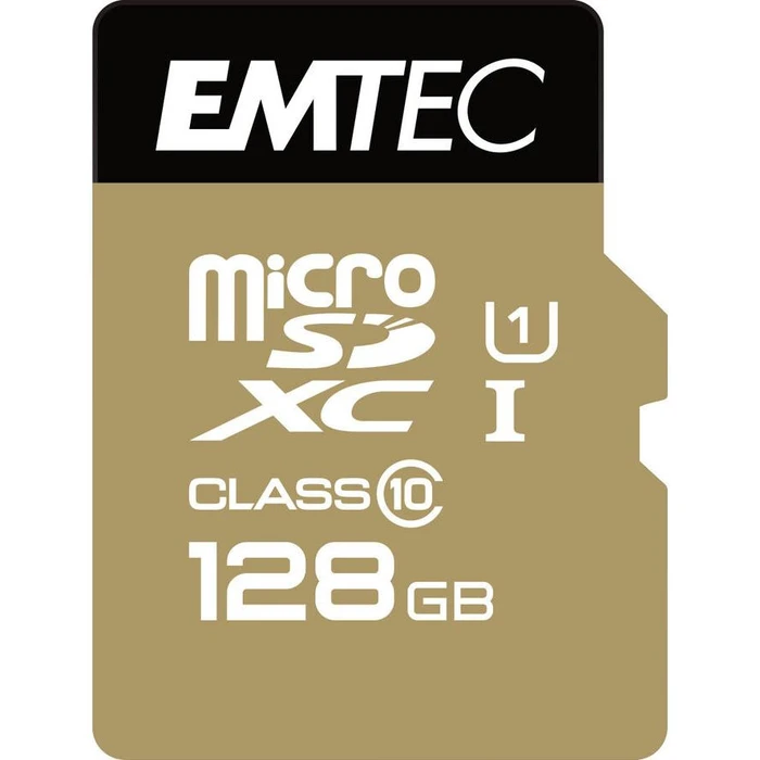 Κάρτα Μνήμης Micro SDXC 128GB Emtec CL.10 Gold