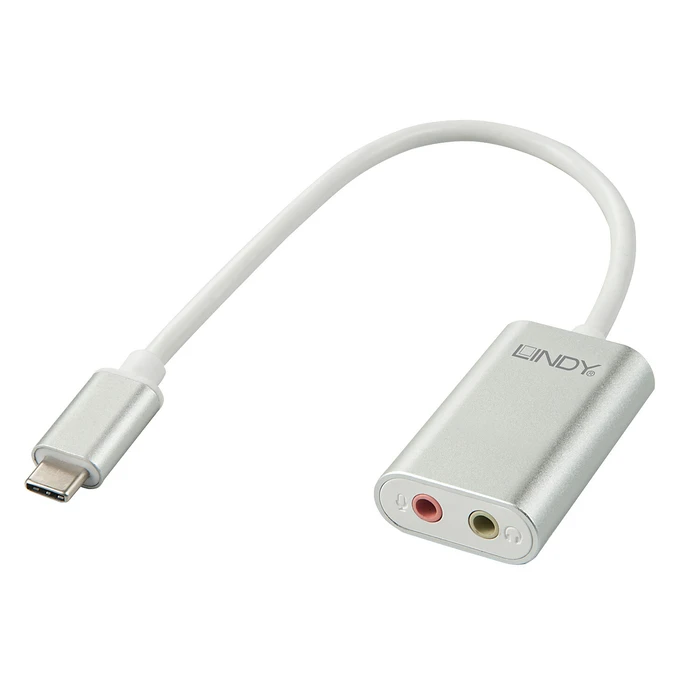 Αντάπτορας Lindy USB Type C to 3.5mm Audio and Mikrofon