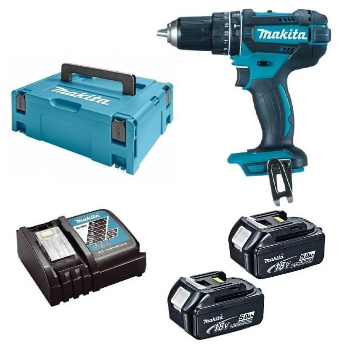 Δραπανοκατσάβιδο Makita DHP482RTJ 18V 2x Akku Cordless